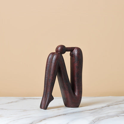 Sculptura Modern Bookends - White Porcelain, Decorative Sculptural Design