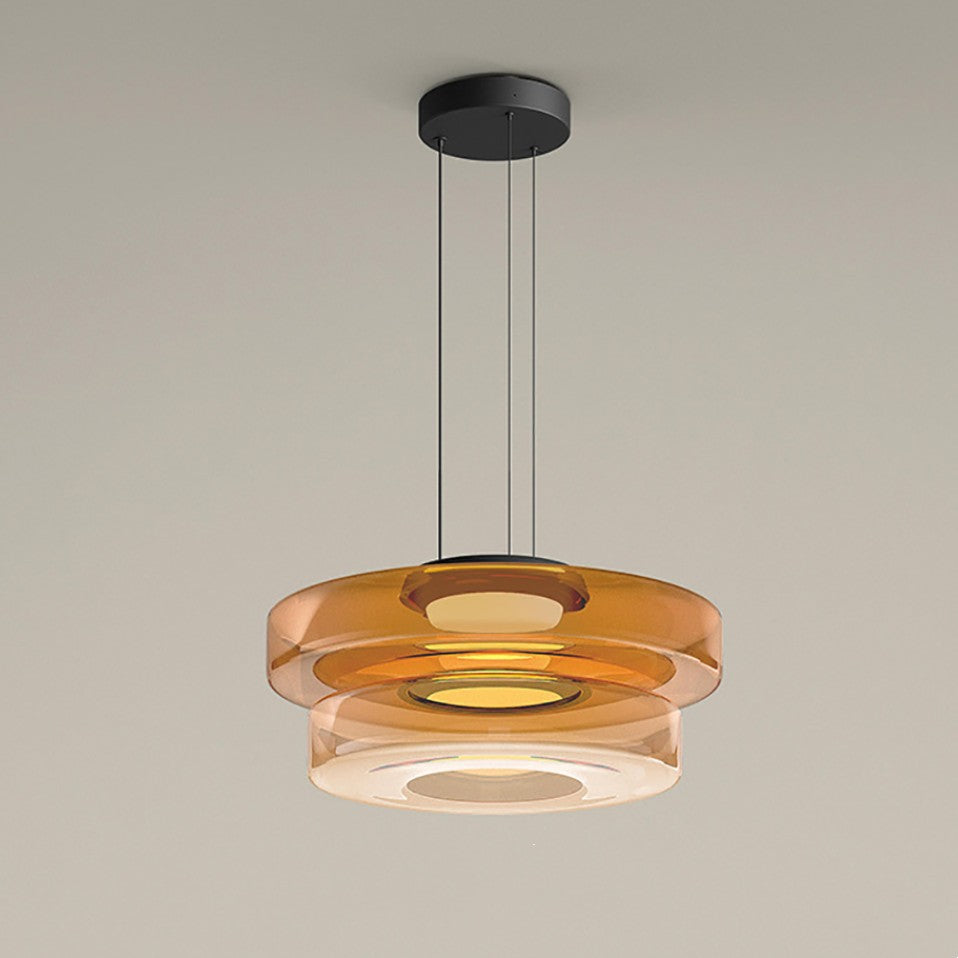 Sculptural Pendant Light | Dynamic Glass Design with Parallax Effect | Versatile Pendant Lighting for Stunning Modern Spaces