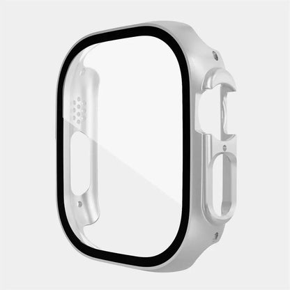 Protective Shell with Tempered Glass Screen Guard for 49mm Apple Watch Ultra Series – Full-Body Snap-On Design