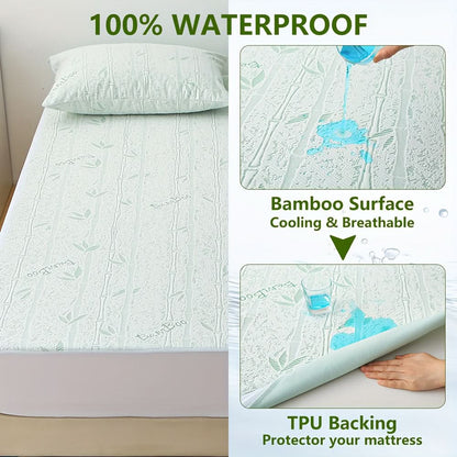 NATURACOOL – Breathable Bamboo Mattress Cover Summer Comfort
