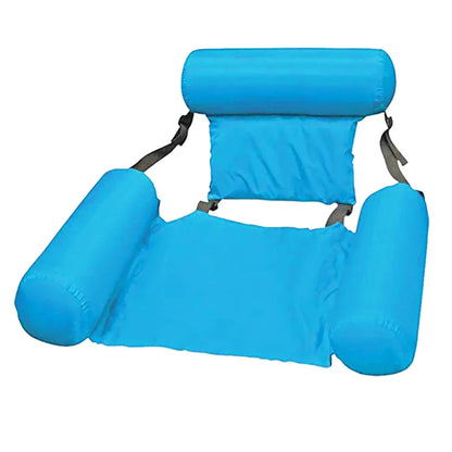 Inflatable Pool Lounger with Backrest – Floating Water Chair for Pool, Lake & Beach