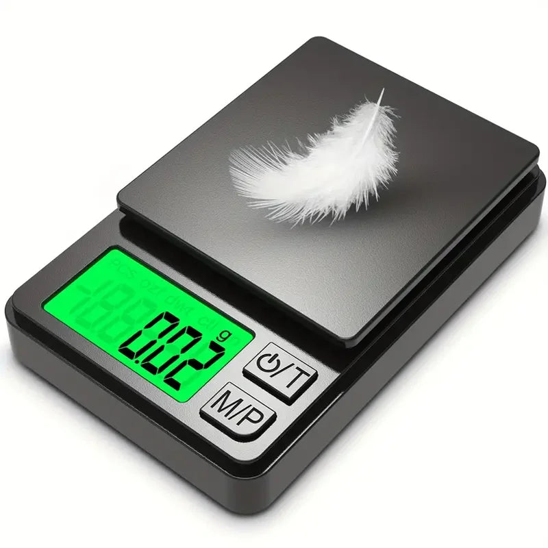 Digital Pocket Scale 1000g x 0.1g Precision Kitchen Food Jewelry Scale with Backlit LCD Display for Travel Weighing Grams Ounces