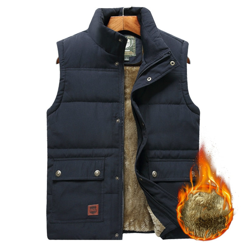 Men's Quilted Puffer Vest – Insulated Sleeveless Jacket with Water-Resistant Shell for Cold Weather, Casual Wear & Outdoor Activities