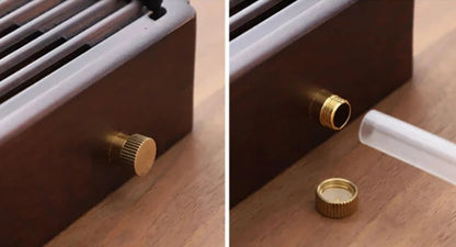Elegant Bamboo Tea Tray with Water Drain System | Perfect for Tea Lovers