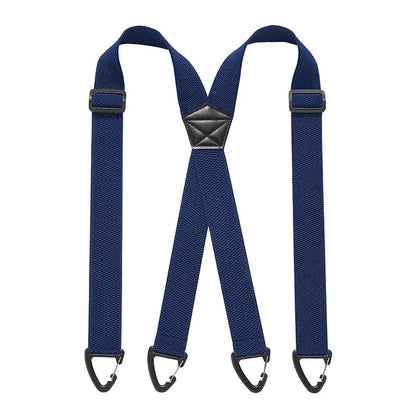 Adjustable Work Suspenders with Metal Clips – X-Back & Y-Back Designs for Men