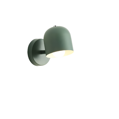 Compact Glass Shade Sconce Light 6.7 Inches Iron Flush-Mount Fixture Bedside Hallway Ambient Lighting Wall or Ceiling Mount Modern Minimalis
