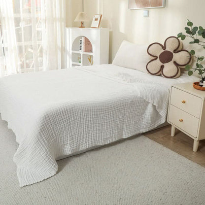 MUSLINOVA – Cotton Muslin Throw Blanket Lightweight Boho Comfort