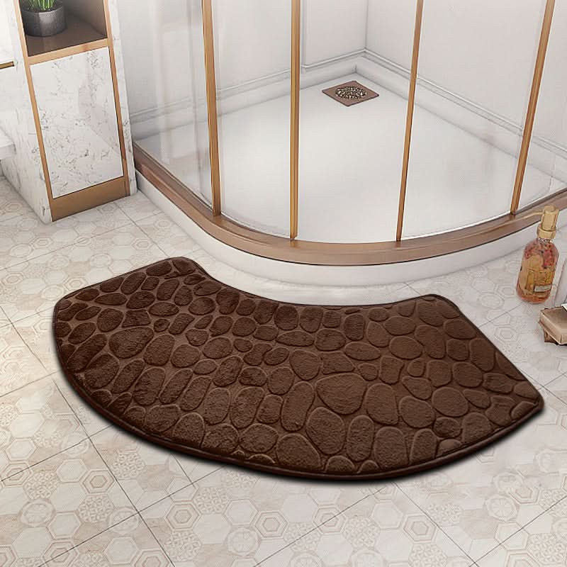 VELVOSTONE – 3D Non-Slip Velvet Bath Mat Quick-Dry Design