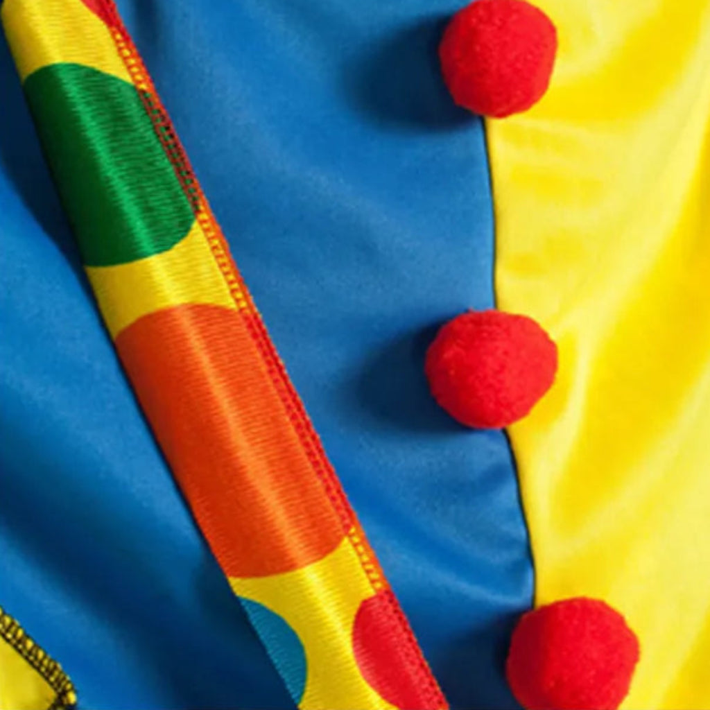 Festive Clown Costume | Colorful Circus Outfit with Easy Movement | Perfect for Halloween and Themed Parties