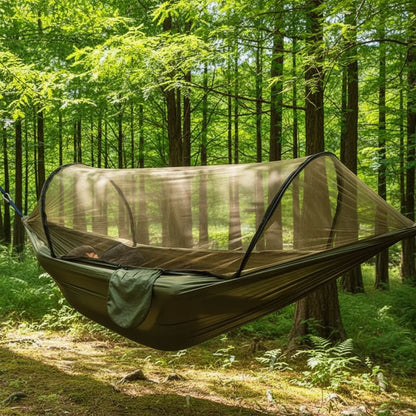 SWINGSAFE – Camping Leisure Hammock with Mosquito Cover