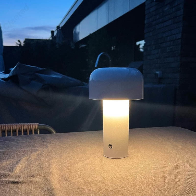 Rechargeable LED Touch Lamp with Dimming & Color Adjustment for Bedroom Nightstand, Living Room Side Table & Office Desk – Cordless Modern
