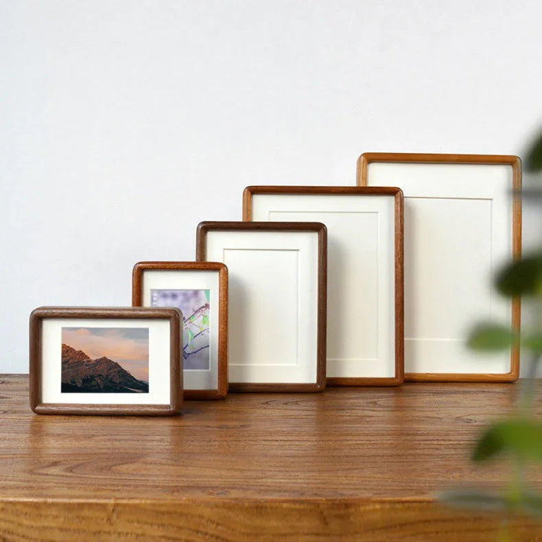 Hardwood Picture Frame 8.3×11.7 in Portrait A4 Mortise Joiner Wedding Memory Display Wall Hanging Living Room Bedroom Hallway Gallery Arrang