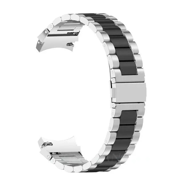 Stainless Steel Watch Band for Samsung Galaxy Watch 4 & 5 – Quick-Release Metal Strap with Adjustable Links, Compatible with 40mm 44mm