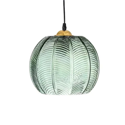 Botanical Glass Pendant Fixture E27 Socket Overhead Lighting for Kitchen Island Dining Table Modern Farmhouse Home Decor