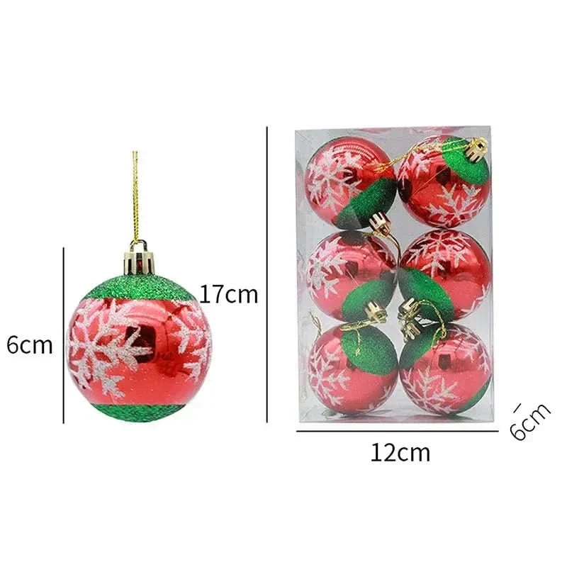 FLAKEORN – Christmas Table Baubles Set for Elegant Holiday Decor