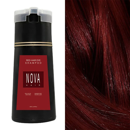 Hair Color Shampoo 6.8 fl oz – Vibrant Tones in One Step for All Hair Types, Easy Application No Mess