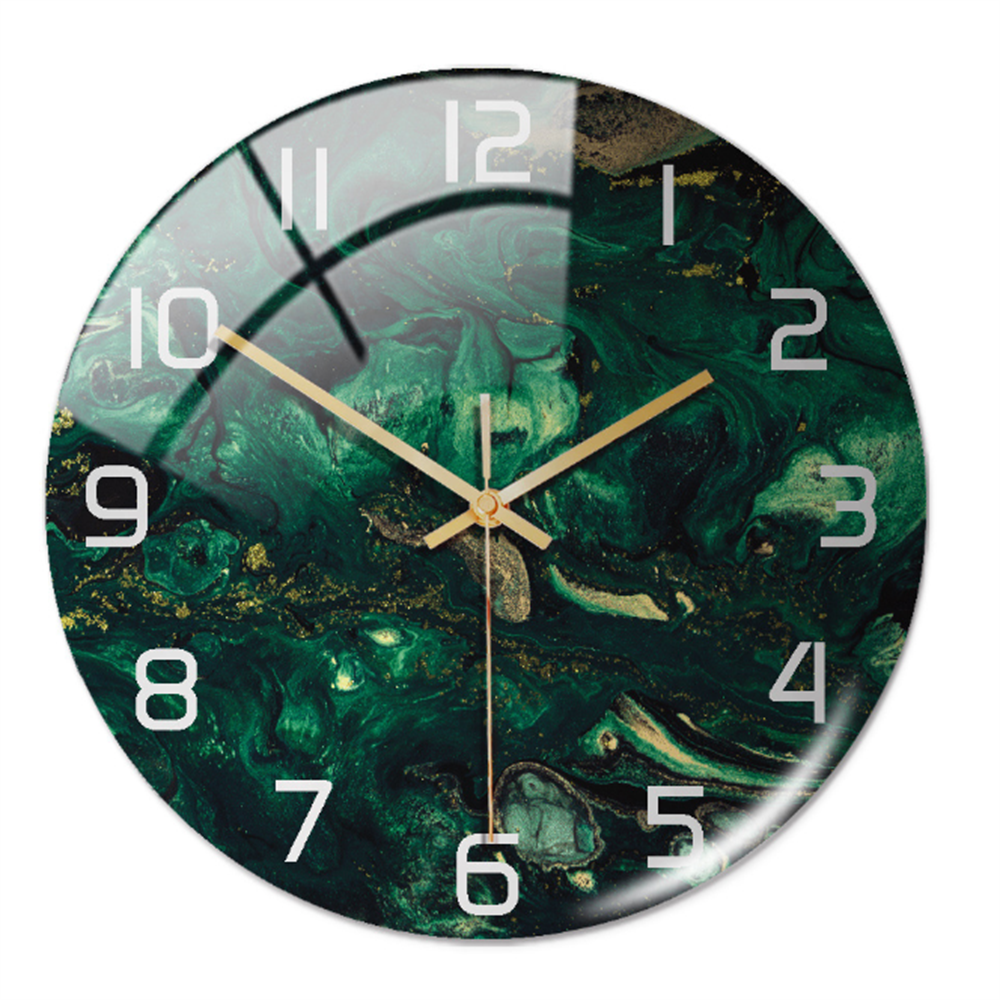 Silent Wall Clock Round Metal Frame Minimalist Quiet Sweep Non-Ticking for Living Room Bedroom Office Home Decor Modern Decorative Timepiece