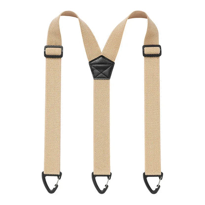 Adjustable Work Suspenders with Metal Clips – X-Back & Y-Back Designs for Men