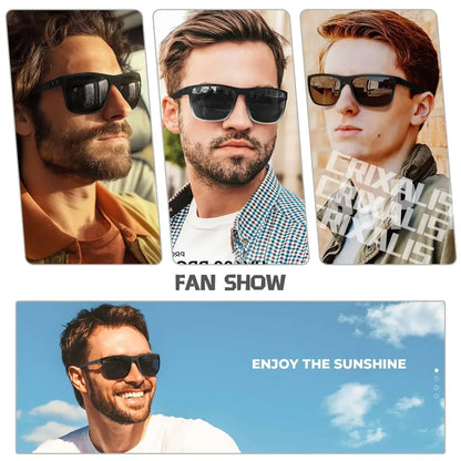 Polarized Sunglasses 3-Piece Set for Men & Women Outdoor Sports Driving UV400 Protection Lightweight Frames