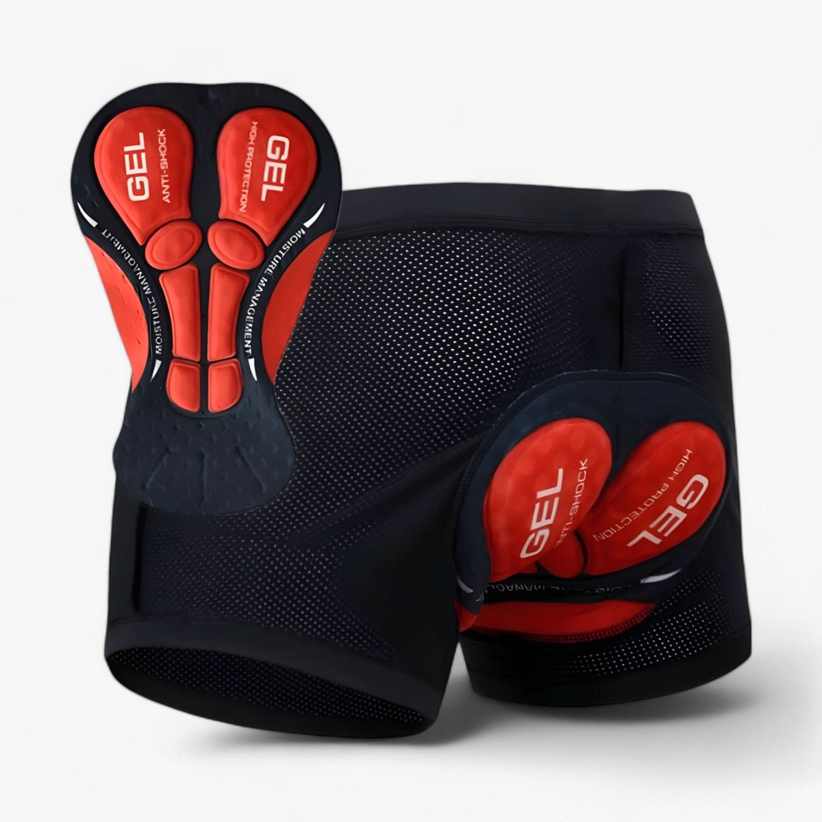 Padded Riding Shorts, 5D Gel Bike Shorts Padded with Breathable Stretch Fabric Low Rise, Comfortable Cycling Shorts Men and Women
