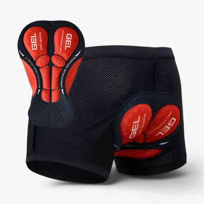 Padded Riding Shorts, 5D Gel Bike Shorts Padded with Breathable Stretch Fabric Low Rise, Comfortable Cycling Shorts Men and Women