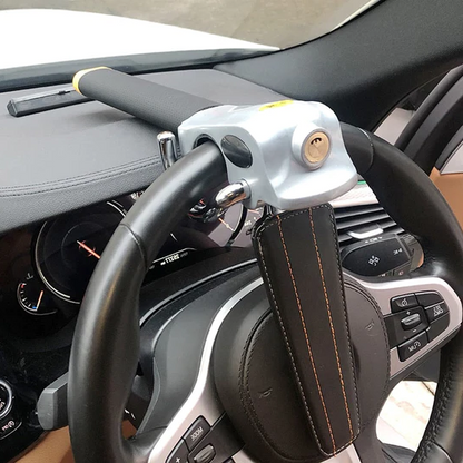 Secure Lock | Car Steering Wheel Lock with Three-Direction Design | Durable Anti-Theft Solution for Vehicle Protection