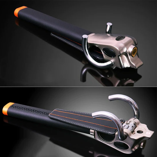 Car Steering Wheel Lock for Trucks and SUVs, Vehicle Steering Lock with Three Direction Design, Car Anti Theft Device