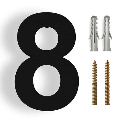 3D Floating House Number Modern Stainless Steel Outdoor Weather Resistant Wall Mount Address Sign for Front Door Entrance Home Office