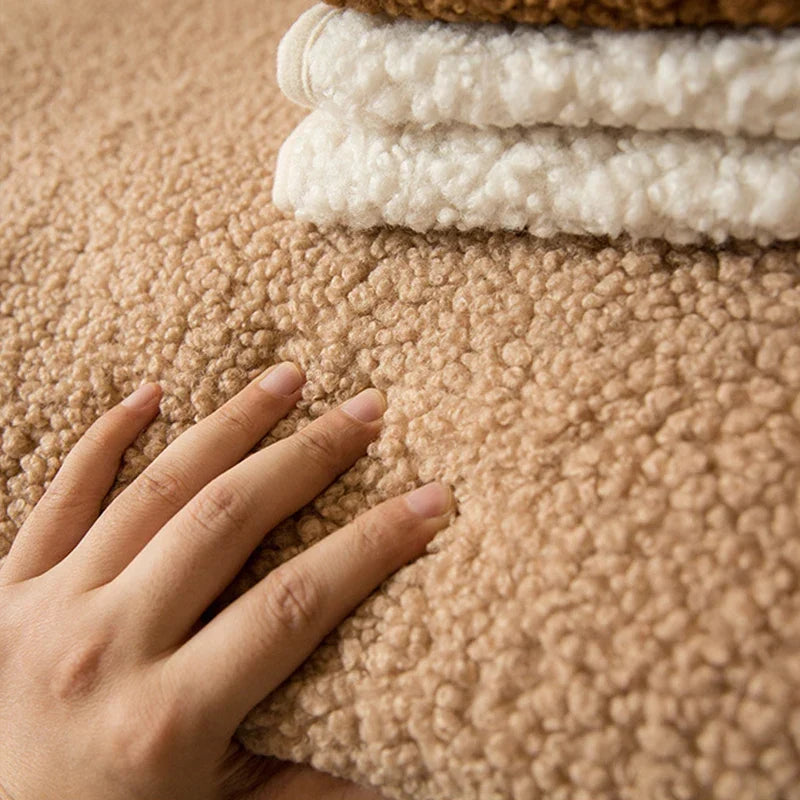 SnugNest – Teddy Sherpa Sofa Cover