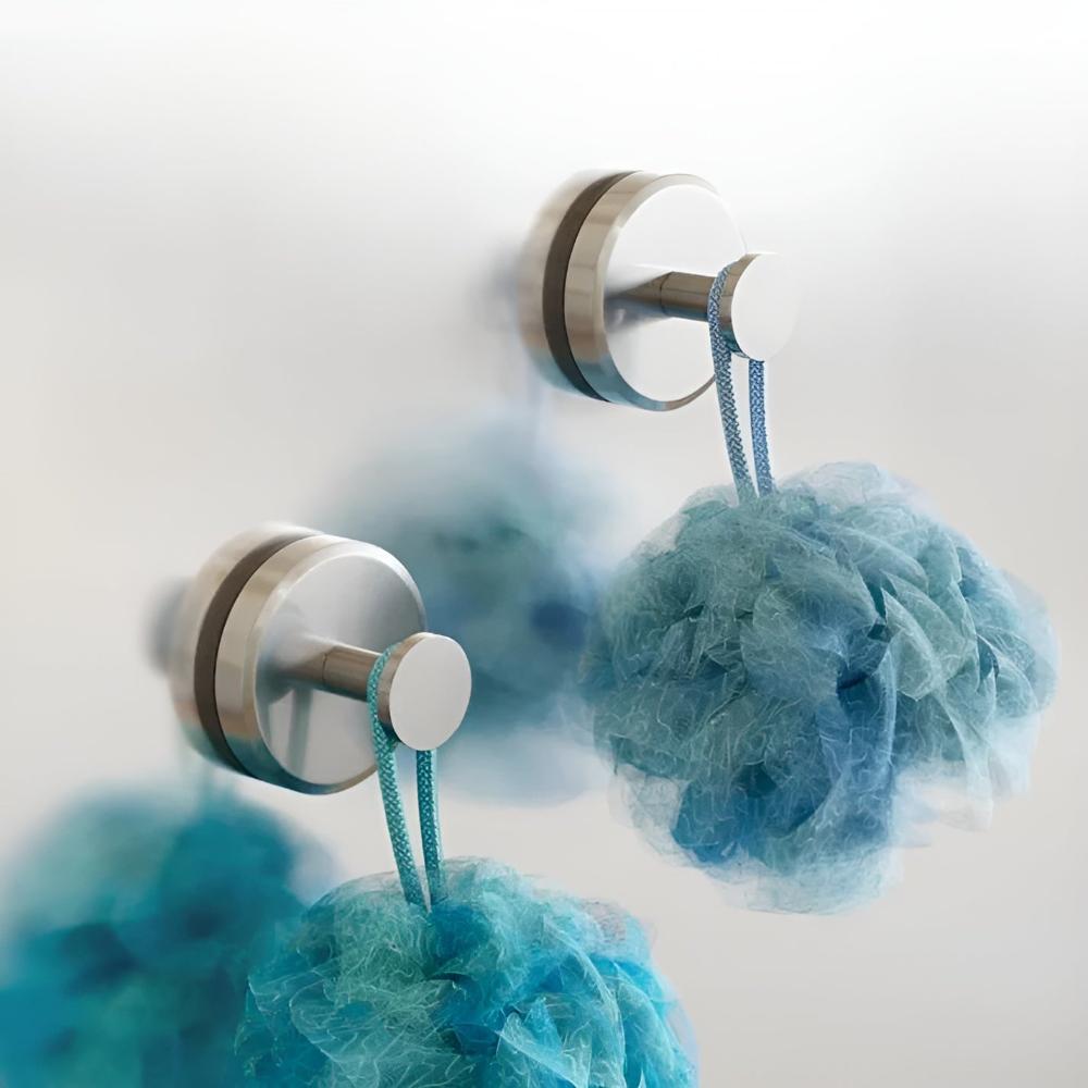 Self-Adhesive Shower Hooks – Durable and Stylish Bathroom Storage Solution