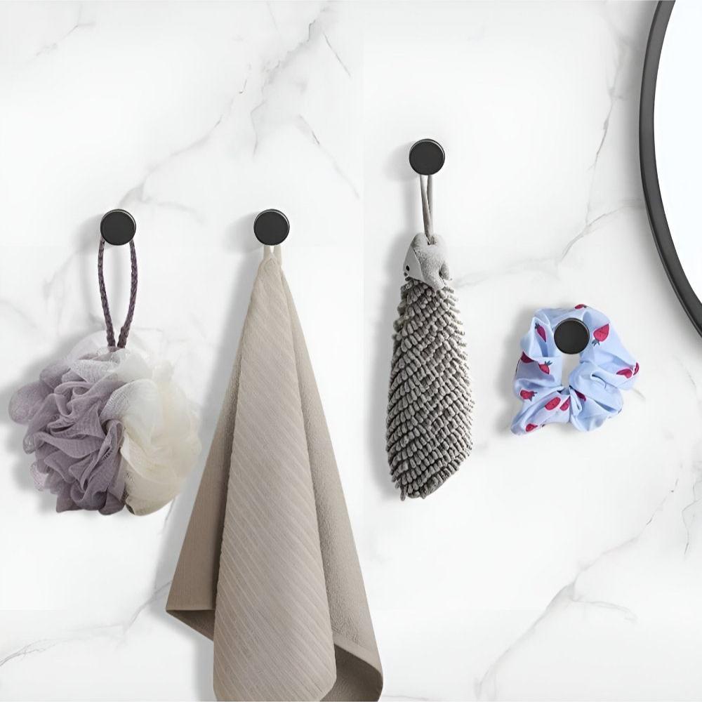 Self-Adhesive Shower Hooks – Durable and Stylish Bathroom Storage Solution