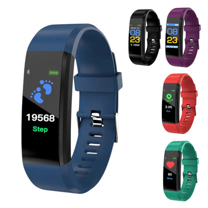 Health Tracking Smartwatch with Heart Rate Monitor, Blood Pressure Tracker & Fitness Counter for Active Aging