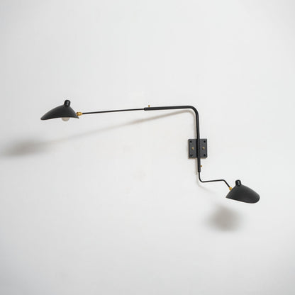 Articulating Wall Lamp with Extending Arm 47-55 Inches Aluminum LED Fixture for Bedroom Reading Nook Living Room Hallway Accent Lighting Ind