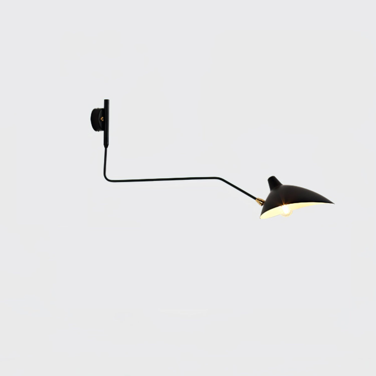 Articulating Wall Lamp with Extending Arm 47-55 Inches Aluminum LED Fixture for Bedroom Reading Nook Living Room Hallway Accent Lighting Ind