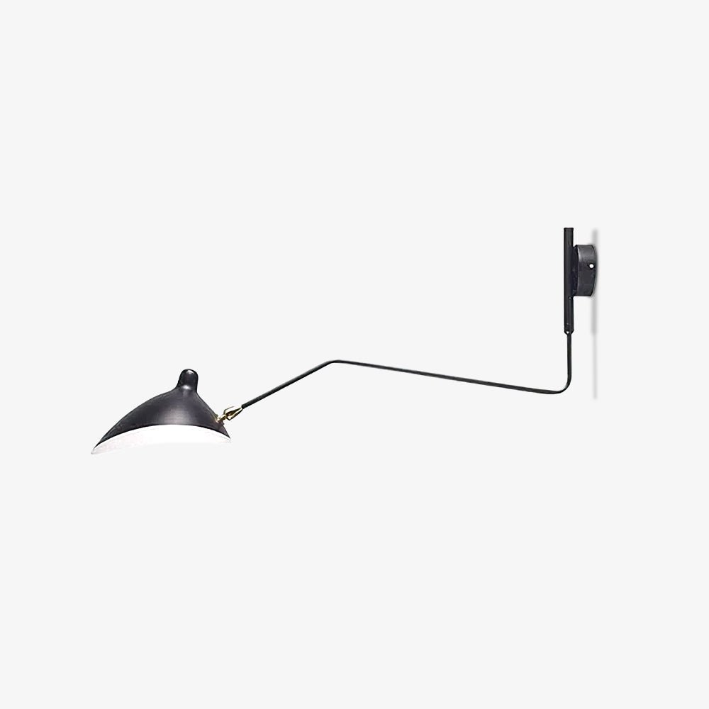 Articulating Wall Lamp with Extending Arm 47-55 Inches Aluminum LED Fixture for Bedroom Reading Nook Living Room Hallway Accent Lighting Ind