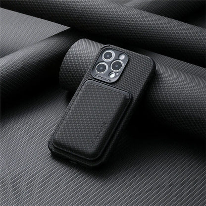 Magnetic Snap-On Wallet Phone Case for iPhone with Card Holder & MagSafe Wireless Charging | Slim Protective Cover with Built-In Card Slots