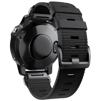 Tactical Woven Smartwatch Strap | Quick-Release Replacement Band for Fitness Tracking | Adjustable Lightweight Nylon Wristband