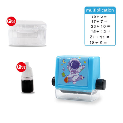Handheld Arithmetic Stamp Roller for Kids Elementary School Homework Practice & Learning