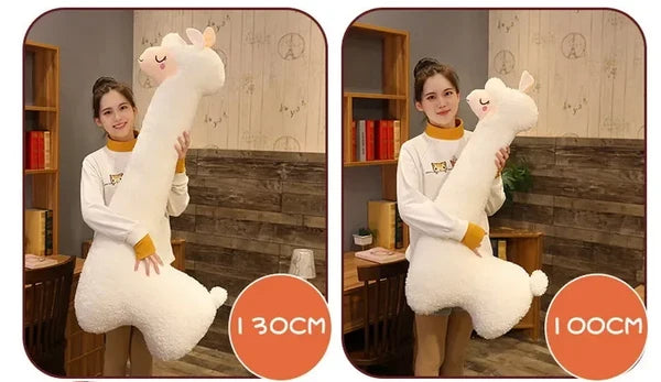 ALPACUDDLE – Soft alpaca plush toy sleep pillow for kids comfort and room decor