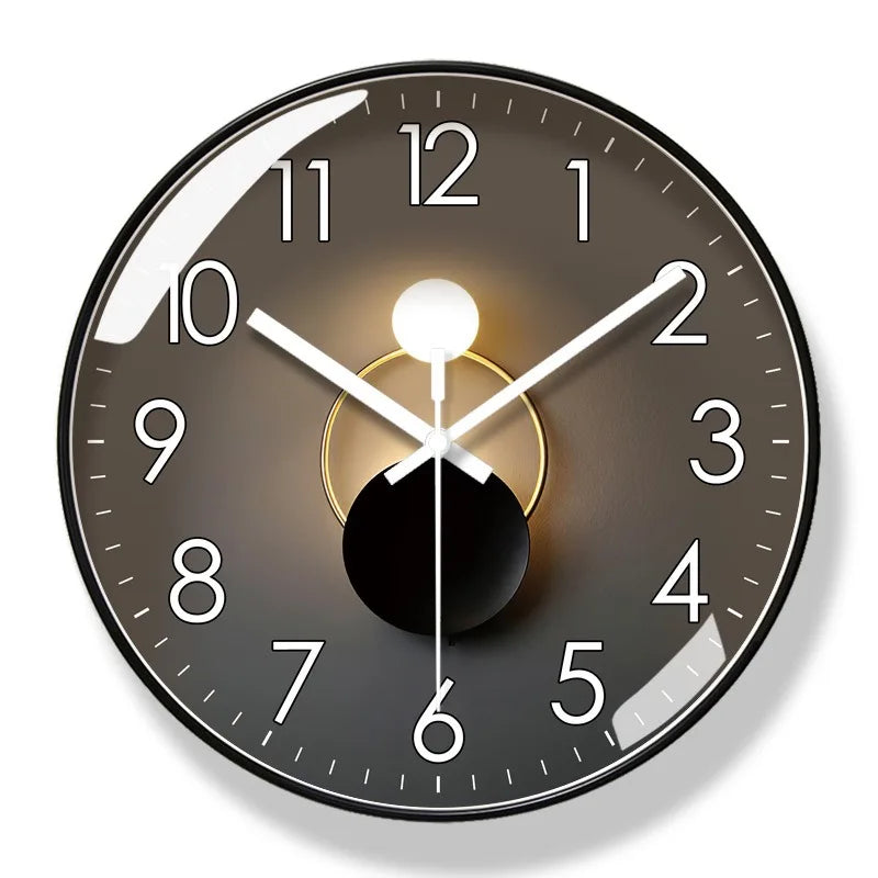 Modern Silent Wall Clock – Non-Ticking Quartz Movement – Sleek Minimalist Design for Living Room, Bedroom & Office Decor