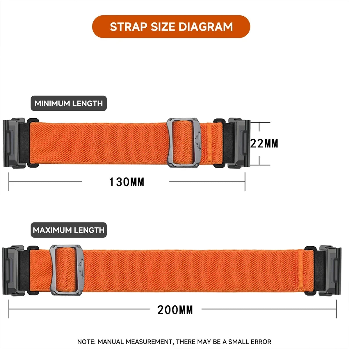 Tactical Nylon Watch Band for Active Smartwatches – Adjustable, Durable Wrist Strap in Multiple Widths – Compatible Replacement