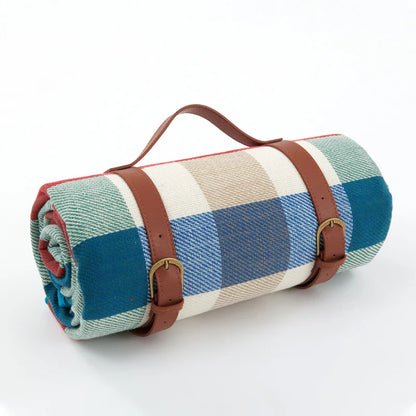 Waterproof Picnic Blanket with Shoulder Strap – Foldable Beach & Park Mat for Outdoor Adventures