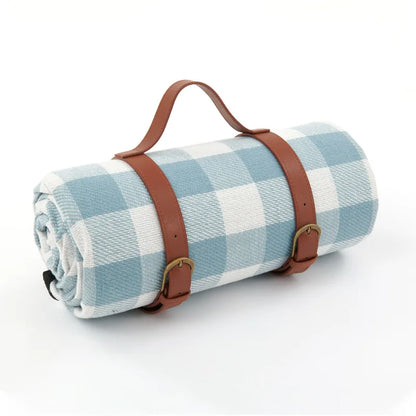Waterproof Picnic Blanket with Shoulder Strap – Foldable Beach & Park Mat for Outdoor Adventures