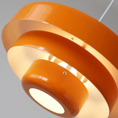 Mid-Century Dome Pendant Light Orange Green White 1-Bulb Hanging Fixture Kitchen Island Dining Room Living Room Modern Retro Ceiling Lamp