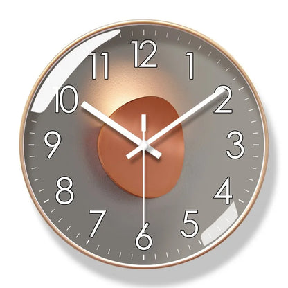 Modern Silent Wall Clock – Non-Ticking Quartz Movement – Sleek Minimalist Design for Living Room, Bedroom & Office Decor