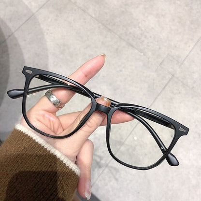 Square Frame Nearsighted Prescription Glasses with Blue Light Filter | Anti-Glare Myopia Eyeglasses for Men & Women | Lightweight Diopter