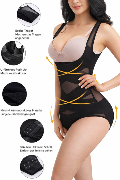 Seamless Body Shaper for Women | Tummy Control & Waist Slimming Bodysuit | Smoothing Shapewear for Everyday Wear, Work & Special Occasions