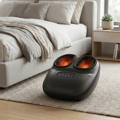 Electric Foot Massager with Rotating Nodes, Dual Heat Settings & Air Pressure for Home Relaxation After Work