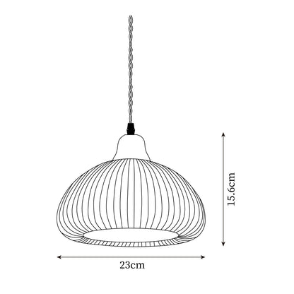Ceramic Hanging Light Fixture White 9 Inch Diameter Adjustable Cord for Kitchen Island Dining Table Bedroom Restaurant Modern Farmhouse Styl