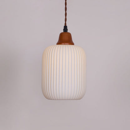 Ceramic Hanging Light Fixture White 9 Inch Diameter Adjustable Cord for Kitchen Island Dining Table Bedroom Restaurant Modern Farmhouse Styl